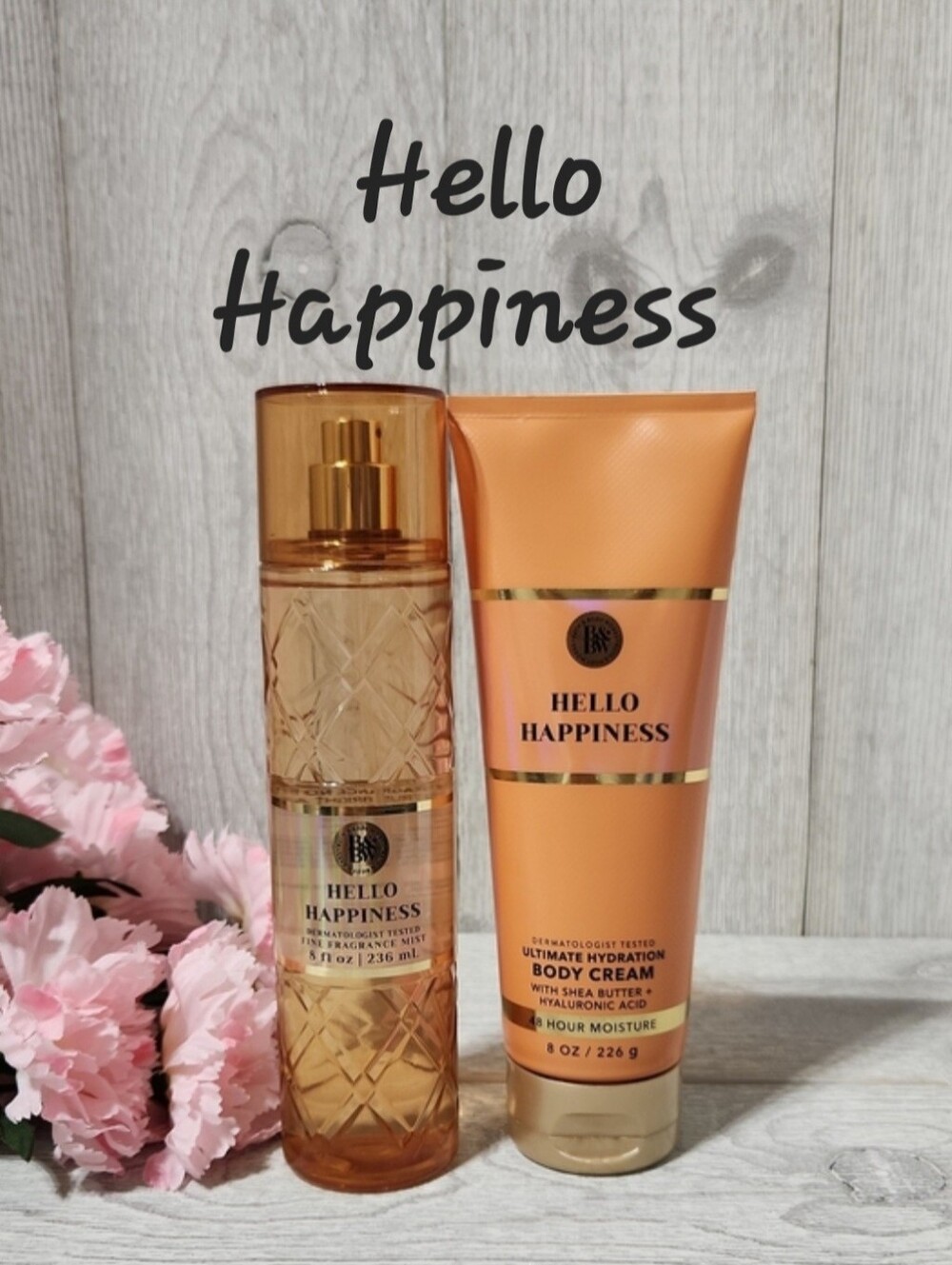 Bath & Body Works Hello Happiness 2pc Set Mist, Lotion